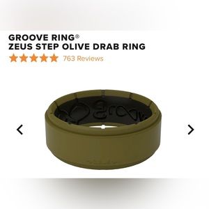 * NEW* GROOVE LIFE ZEUS Step Olive Ring              SIZE 9 REGULAR. $40 OBO